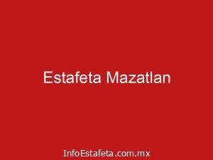 Estafeta Mazatlan