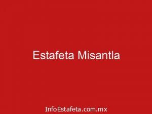 Estafeta Misantla