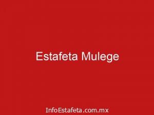 Estafeta Mulege