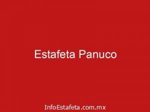 Estafeta Panuco