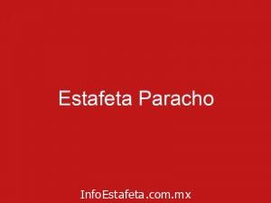 Estafeta Paracho