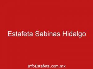 Estafeta Sabinas Hidalgo