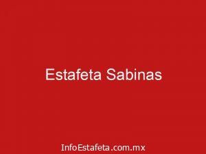 Estafeta Sabinas