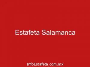 Estafeta Salamanca