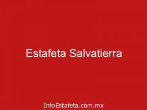Estafeta Salvatierra
