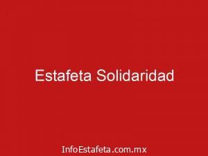 Estafeta Solidaridad