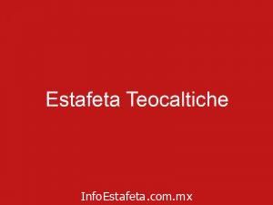Estafeta Teocaltiche