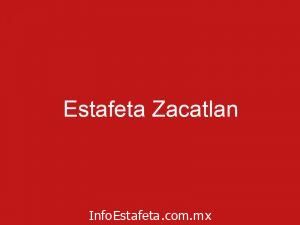 Estafeta Zacatlan