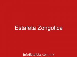 Estafeta Zongolica